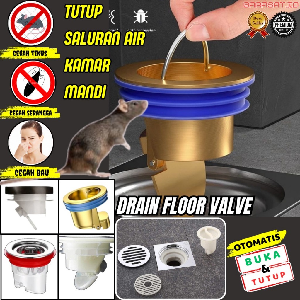 Cover Saluran Air Kamar Mandi Stainless Steel - Anti Karat & Anti Tikus