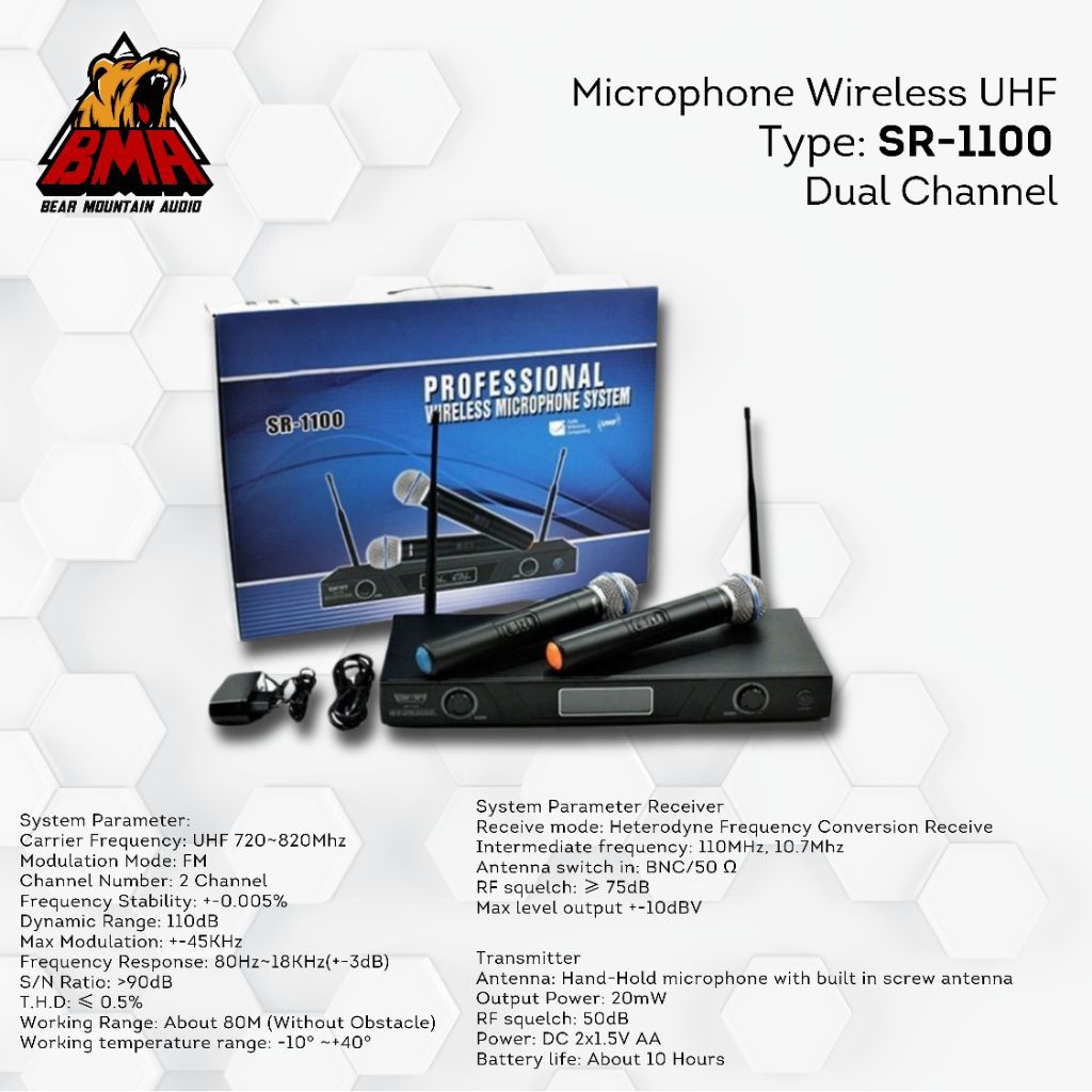 Microphone wireless BMA SR 1100 Original