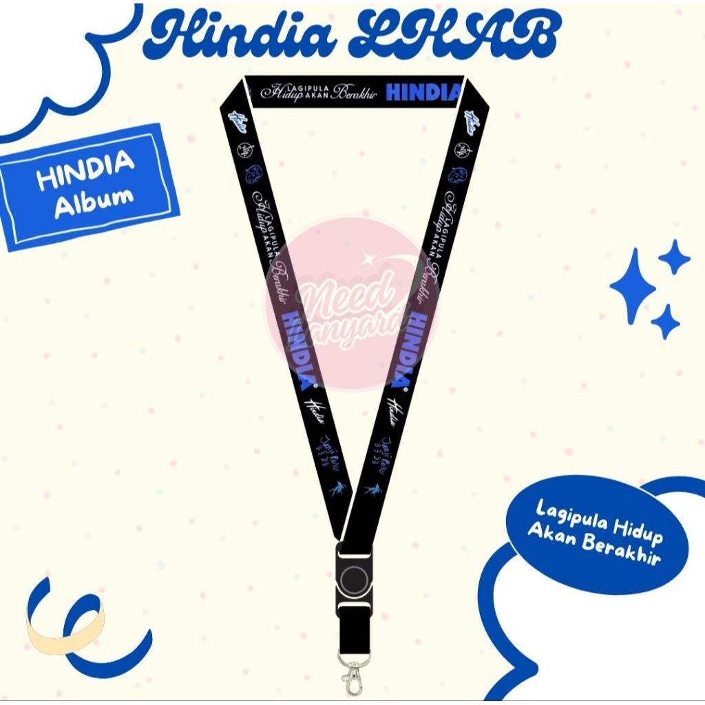 

LANYARD HINDIA/TALI LANYARD/GANTUNGAN HP HINDIA/GANTUNGAN KUNCI HINDIA/LANYARD ATAU TALI ID CARD HINDIA