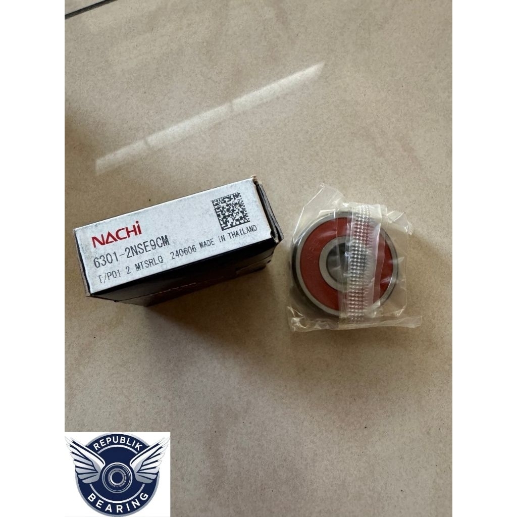 lahar 6301 2RS nachi / bearing / laher / laker 6301 2RS nachi original (ecer)