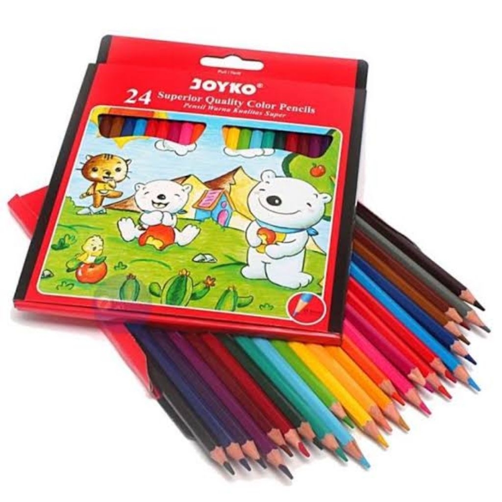 

[1 SET] PENSIL WARNA / 24 COLOR PENCILS JOYKO (CP24PB)