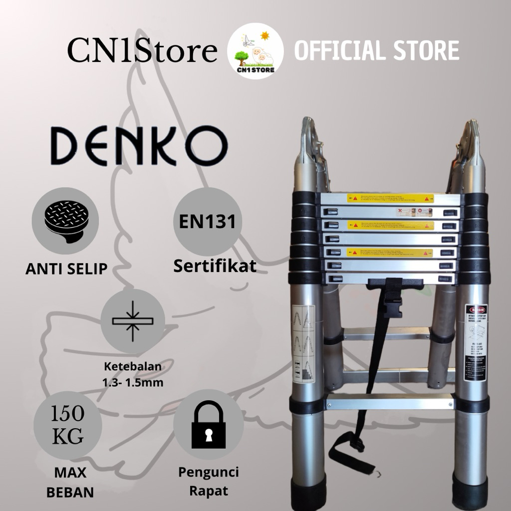 Tangga Double Teleskopik | Alumunium Double Teleskopik Ladder