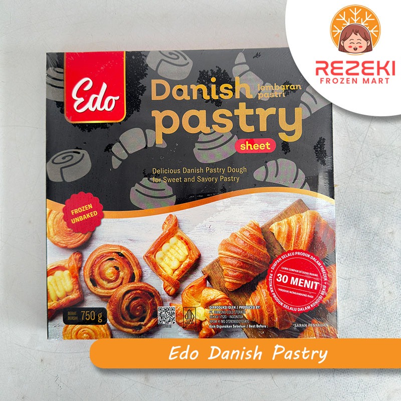 

Edo Danish Pastry Sheet 750 Gr | Lembar Adonan Pastri