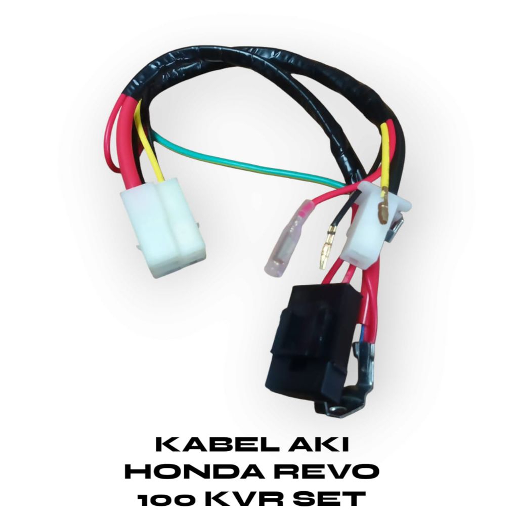 HJM-KABEL AKI MOTOR HONDA REVO 100 KVR SET KABEL ACCU HONDA REVO LANCIP CARBU
