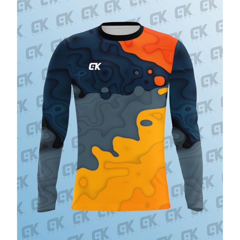 KAOS OLAHRAGA LENGAN PANJANG BAJU LENGAN PANJANG KAOS LENGAN PANJANG JERSEY SEPEDA PANJANG JERSEY GO