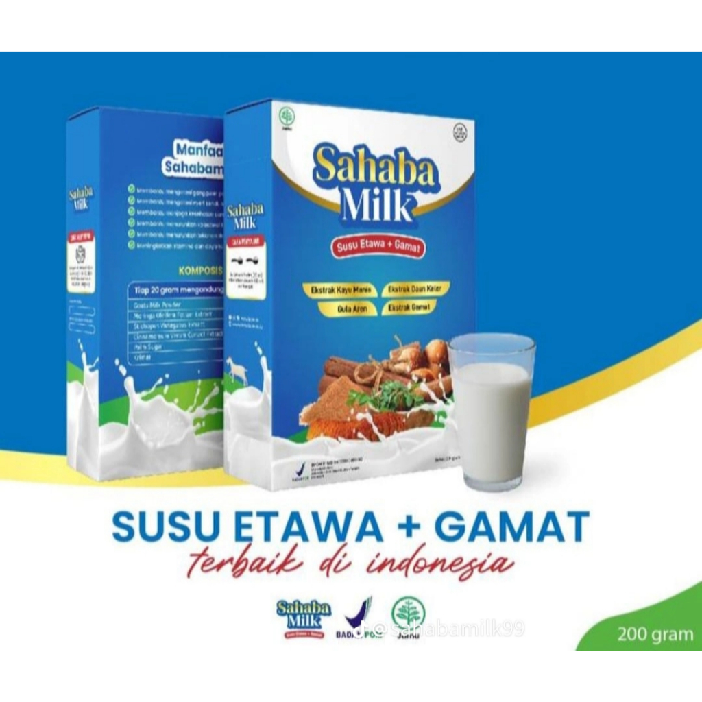 

Susu Sahaba Milk Paket 1 Box Original Atasi Nyeri Sendi & Tulang