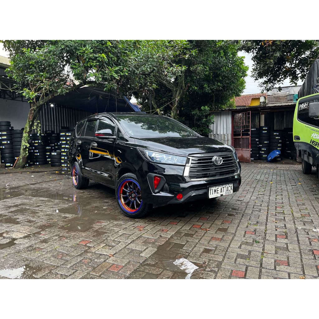 paket velg plus ban accelera 235 50 r18 untuk mobil inova use velg hsr toboali ring 18