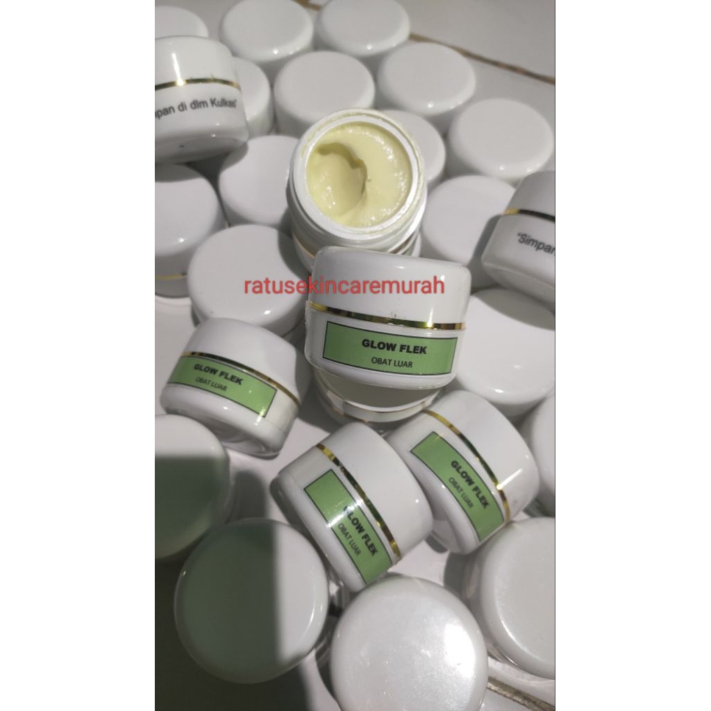 glow flek label hijau simpan di kulkas original glow flek cream MLM glow flek flek glow