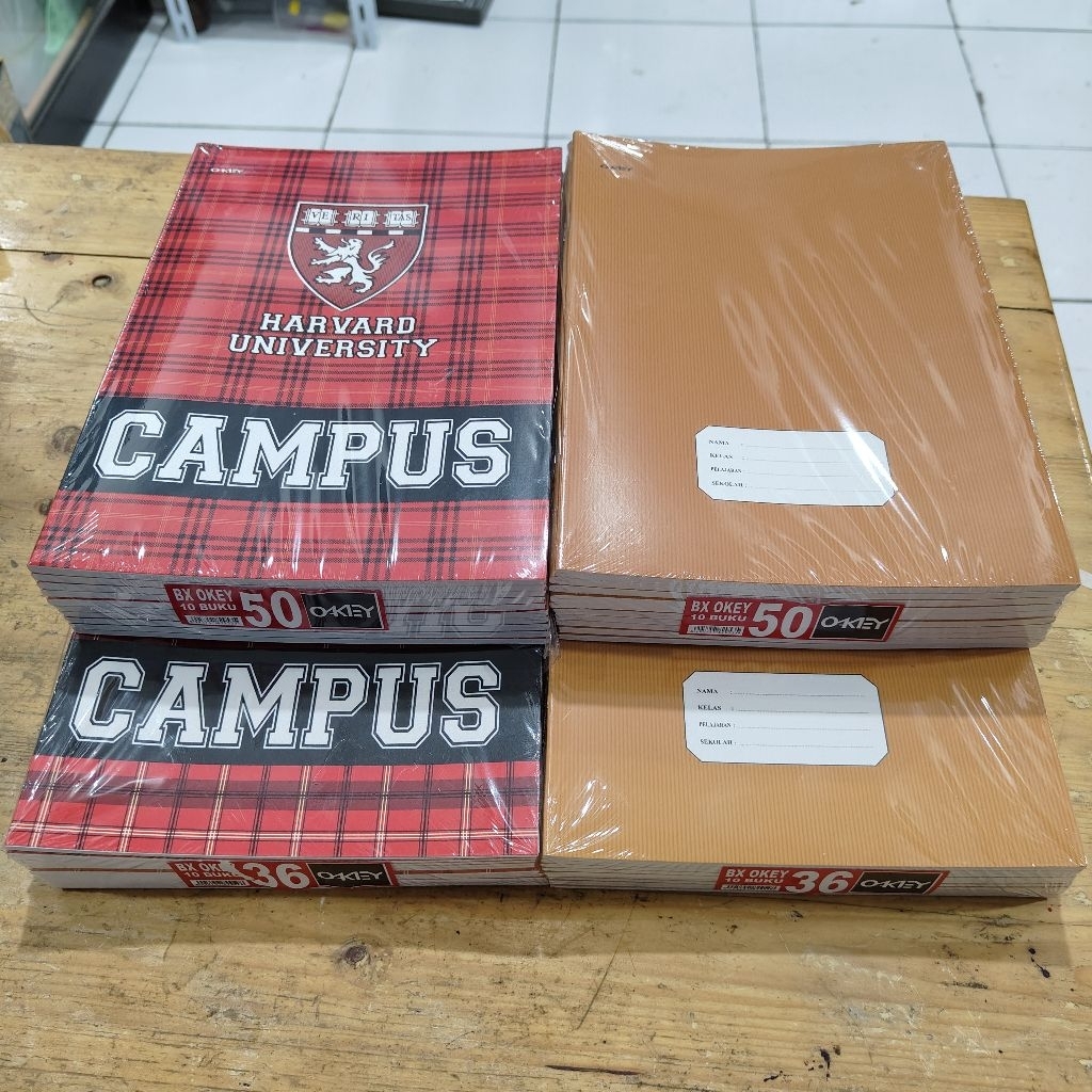 

BH01 1 Pak Buku Tulis Panjang Boxy Campus Isi 10 Buku