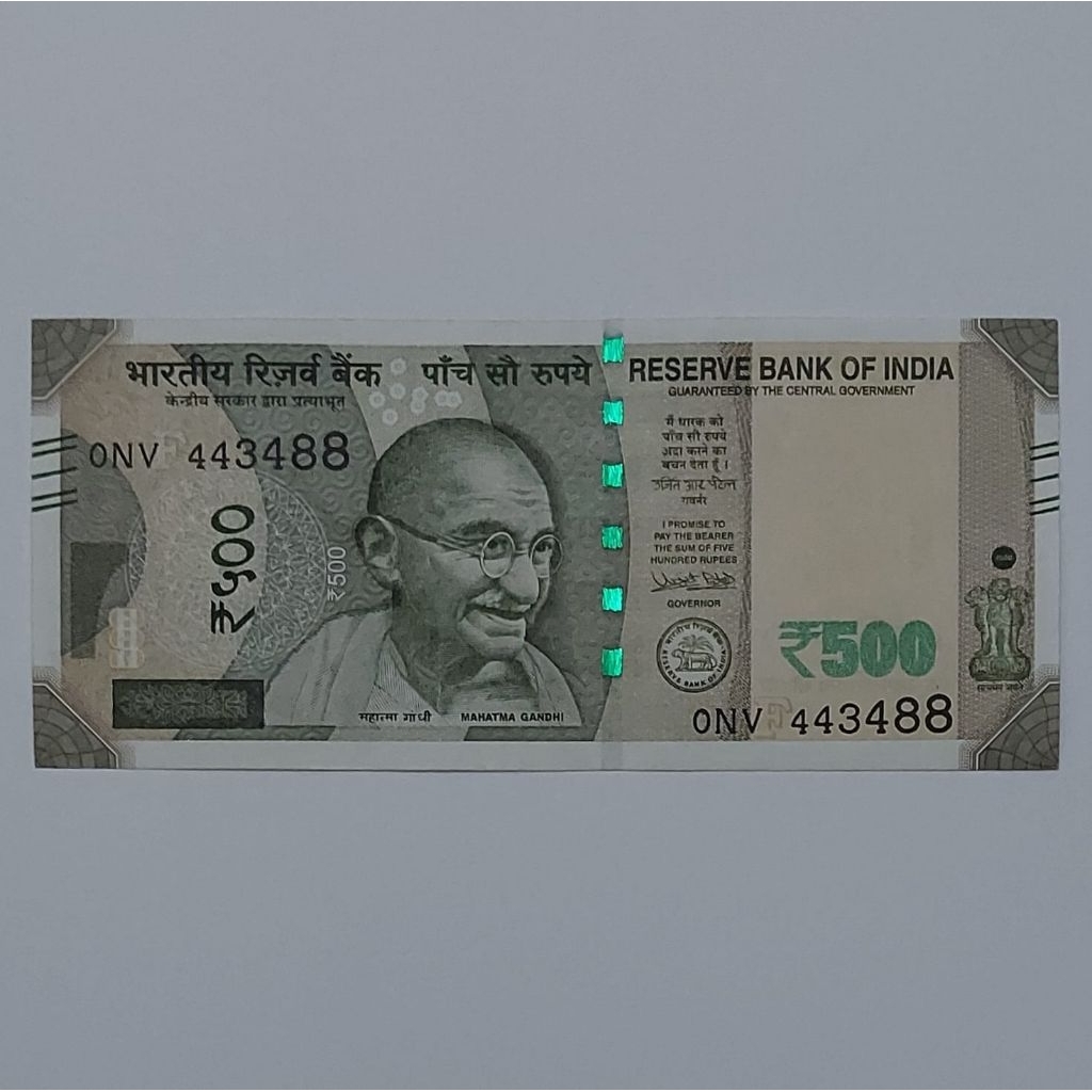 Rupee India Uang Asing Pecahan 500 Rupee