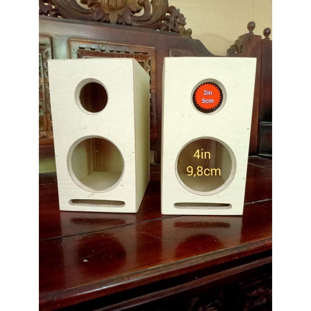box speaker 4inchi+lubang tuwiter 2in