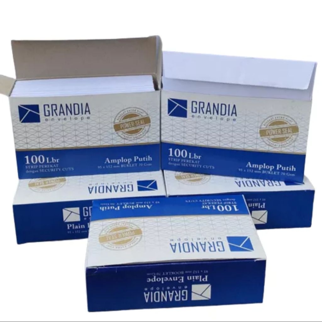 

BS - Eceran Amplop kondangan amplop putih GRANDIA 104 + lem perekat 100 Lbr / box uk. 95 x 152 mm