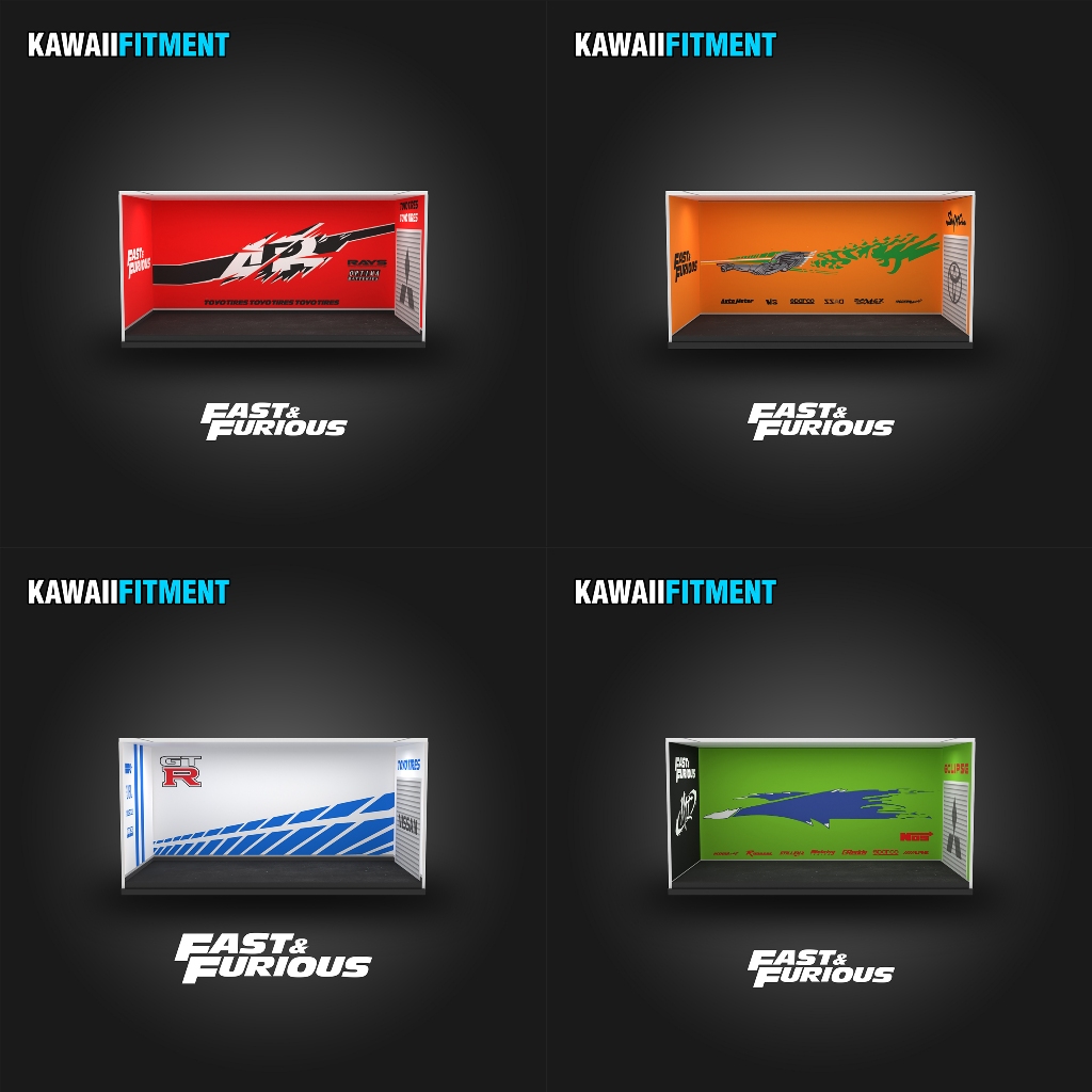 Box Diecast Akrilik Diorama Fast And Furious Series