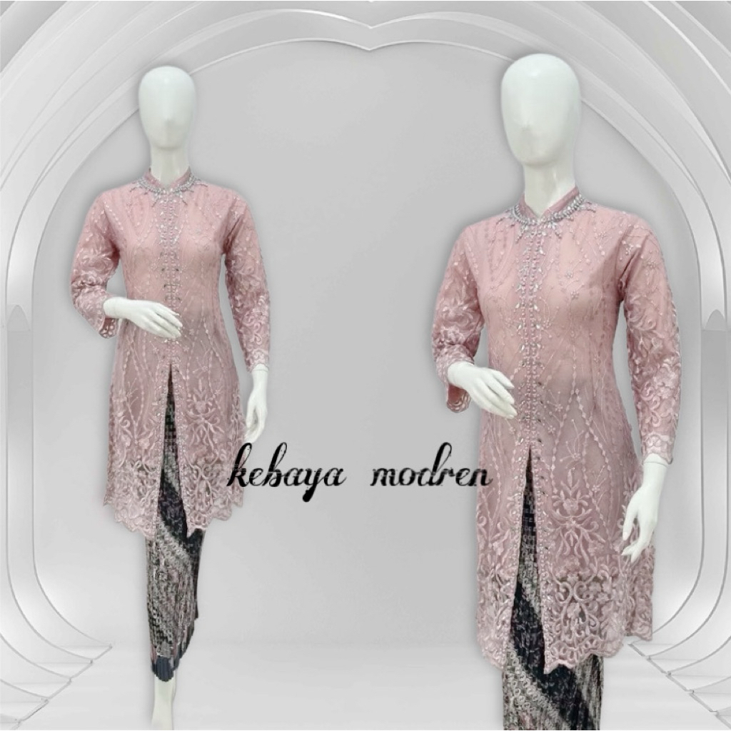 kebaya sanghai tunik tile new/kebaya modren/kebaya wisuda/Kebaya modren