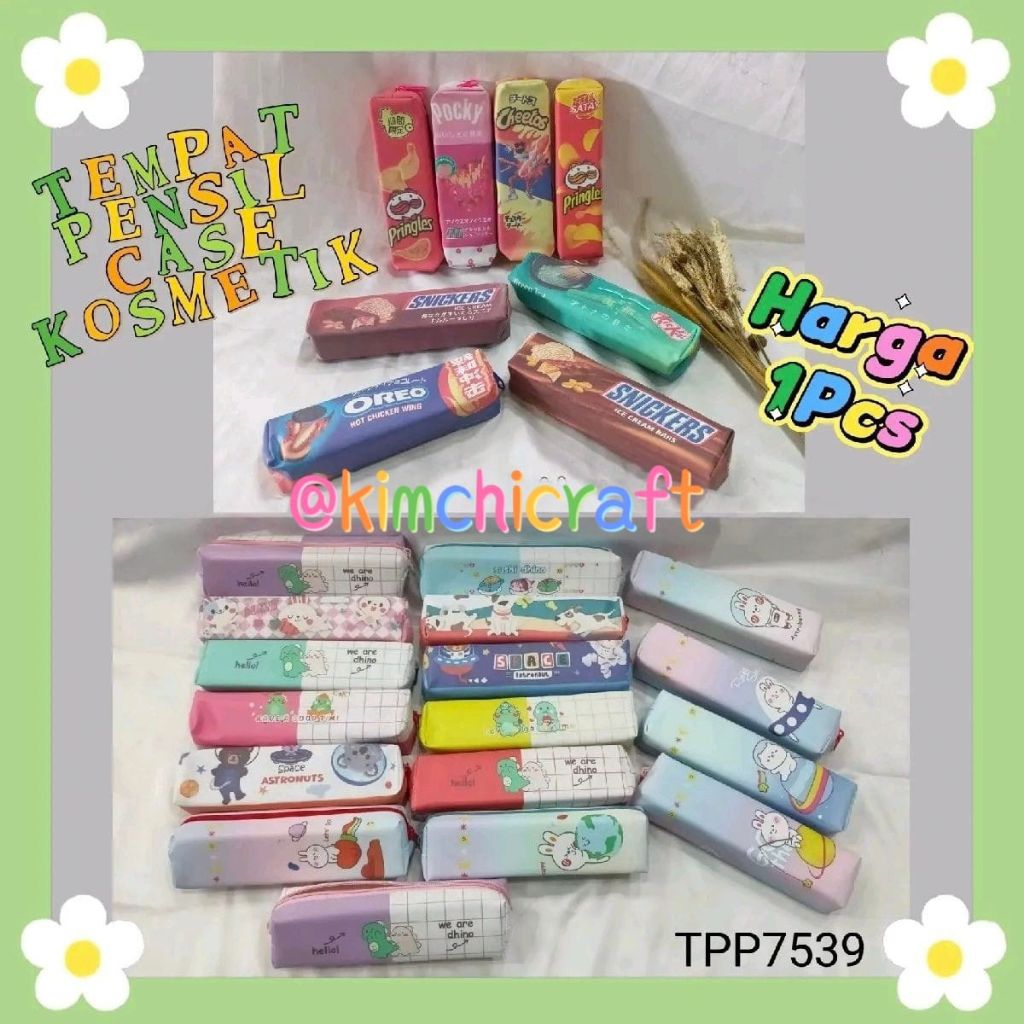 

TEMPAT PENSIL PANJANG / POUCH KOSMETIK VINTAGE / KOTAK PENSIL KARAKTER LUCU / KOTAK PENSIL MOTIF / POUCH SERBAGUNA / PENCIL CASE MAKE UP / TPP7539