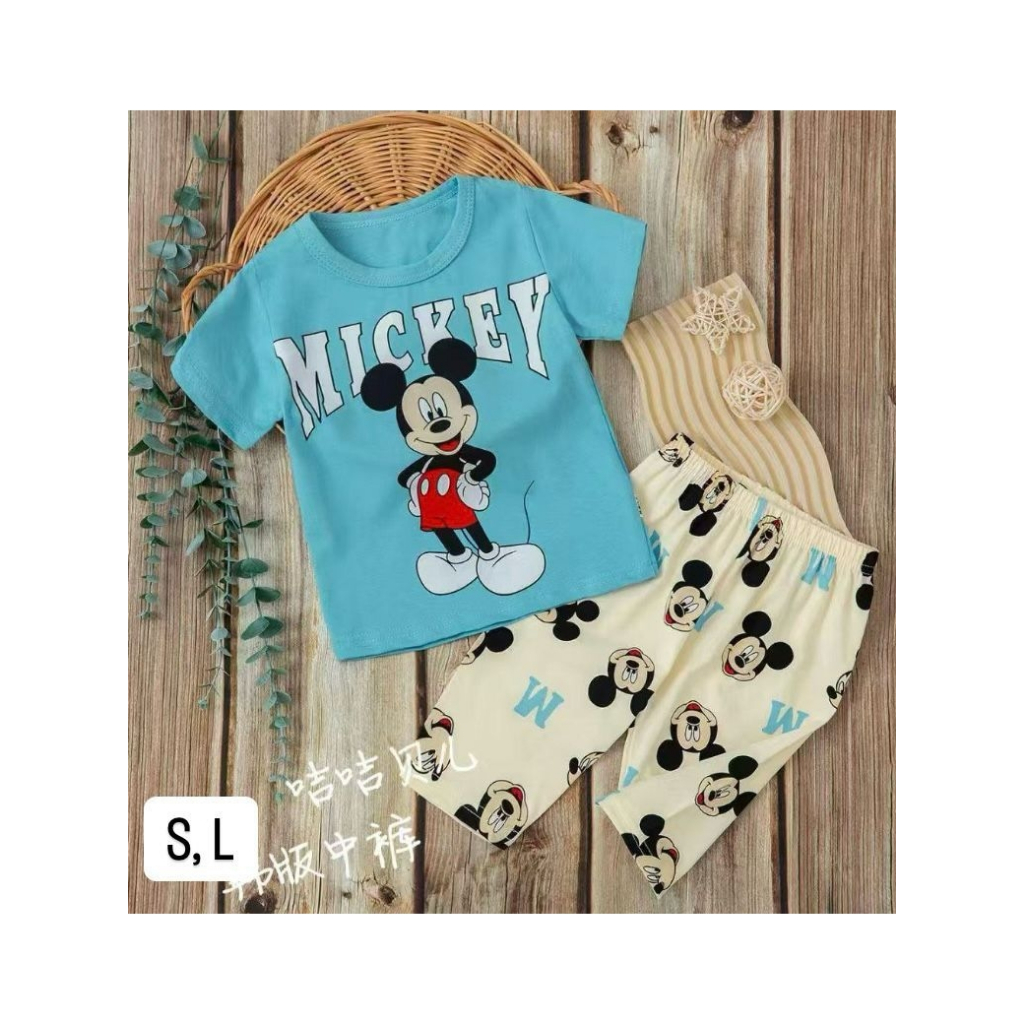 setelan pendek selutut hpl anak laki-laki 1 tahun katun organik import premium jijibeier