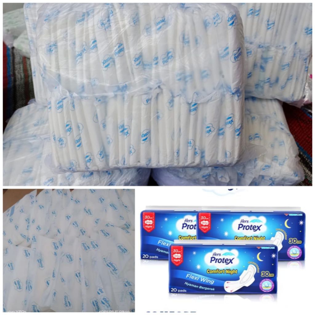 Aurabaik Hers Protex Pembalut Wanita Comfort Night 30 Cm Isi 50 Pcs Bersayap