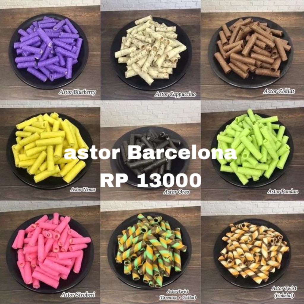 

astor mini Barcelona banyak varian rasa