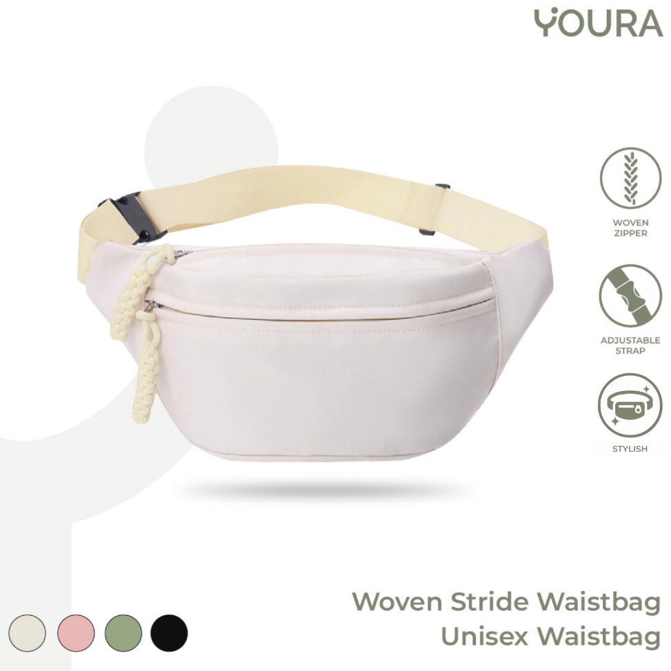 KODE C37U YOURA  Tas Pinggang Unisex Pria Wanita  Waist Bag Unisex  Tas Pinggang Waterproof Korea Im