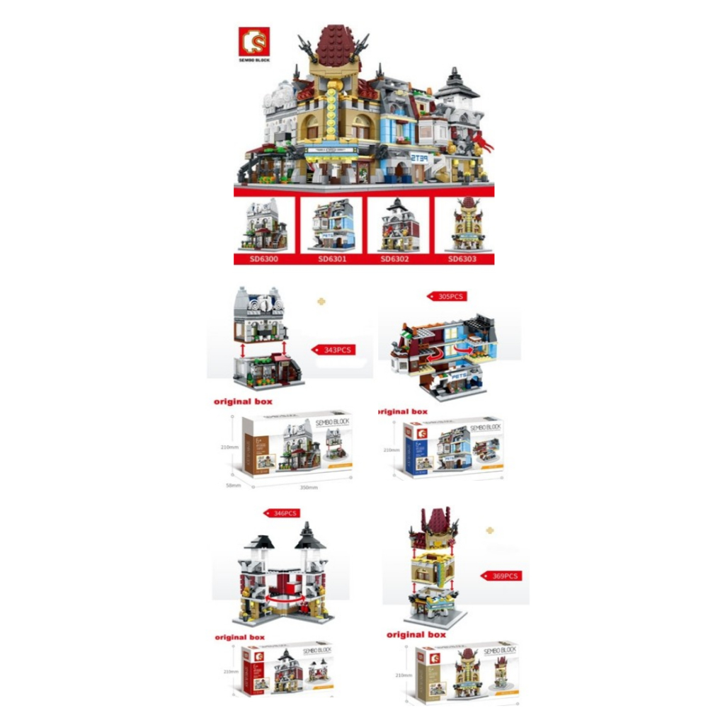 Sembo SD6300 - SD6303 4 in 1 Modular