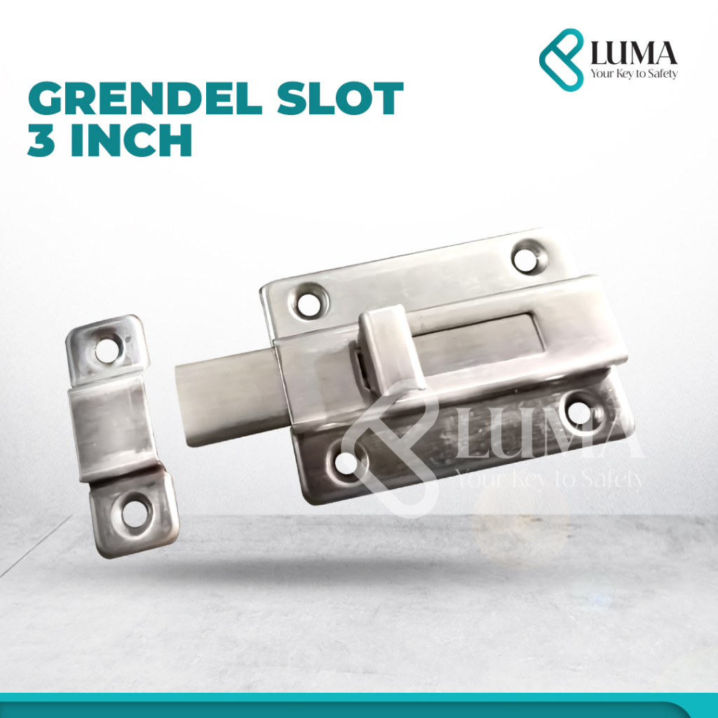 Grendel Slot 3 Inch / Kunci Pintu Kamar Mandi / Grendel Pintu