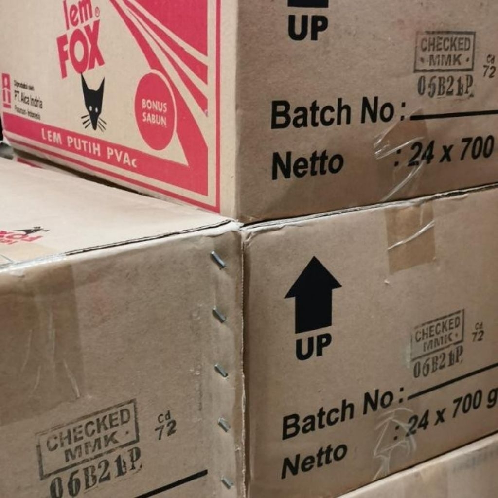 

Lem Putih Fox PVAC Merah 1 Dus isi 24 PCS (KARGO)