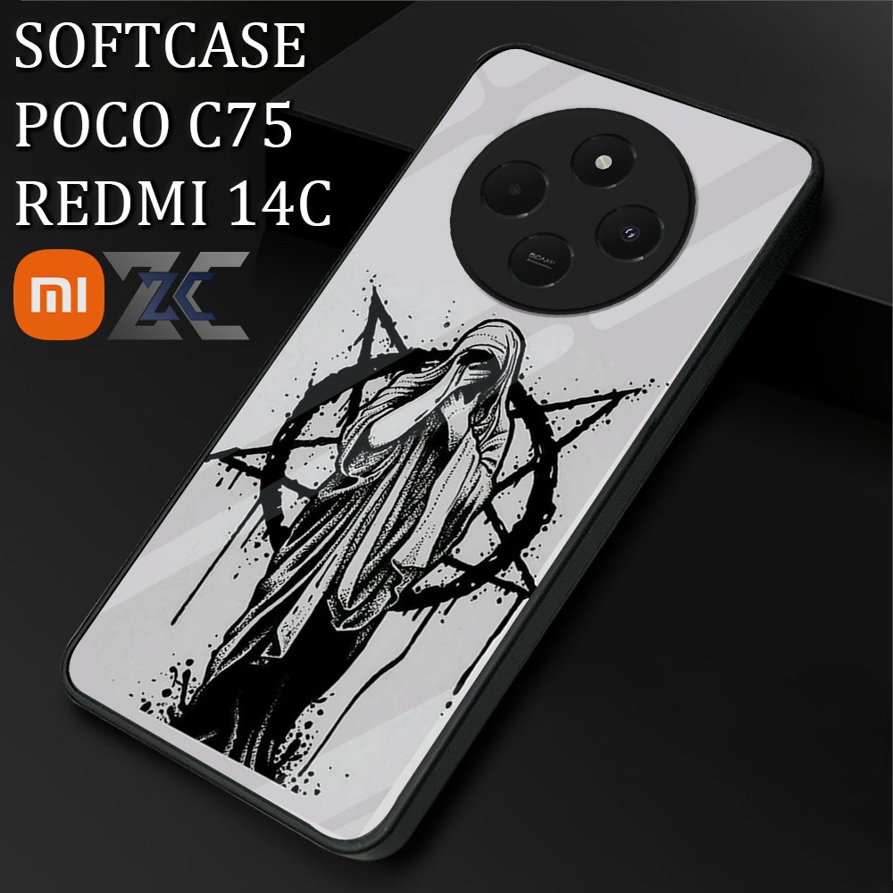 [TB11]Softcase Kilau REDMI 14C | POCO C75 Case Mika Silikon Silicon Pelindung Hp Case Kaca Kilau