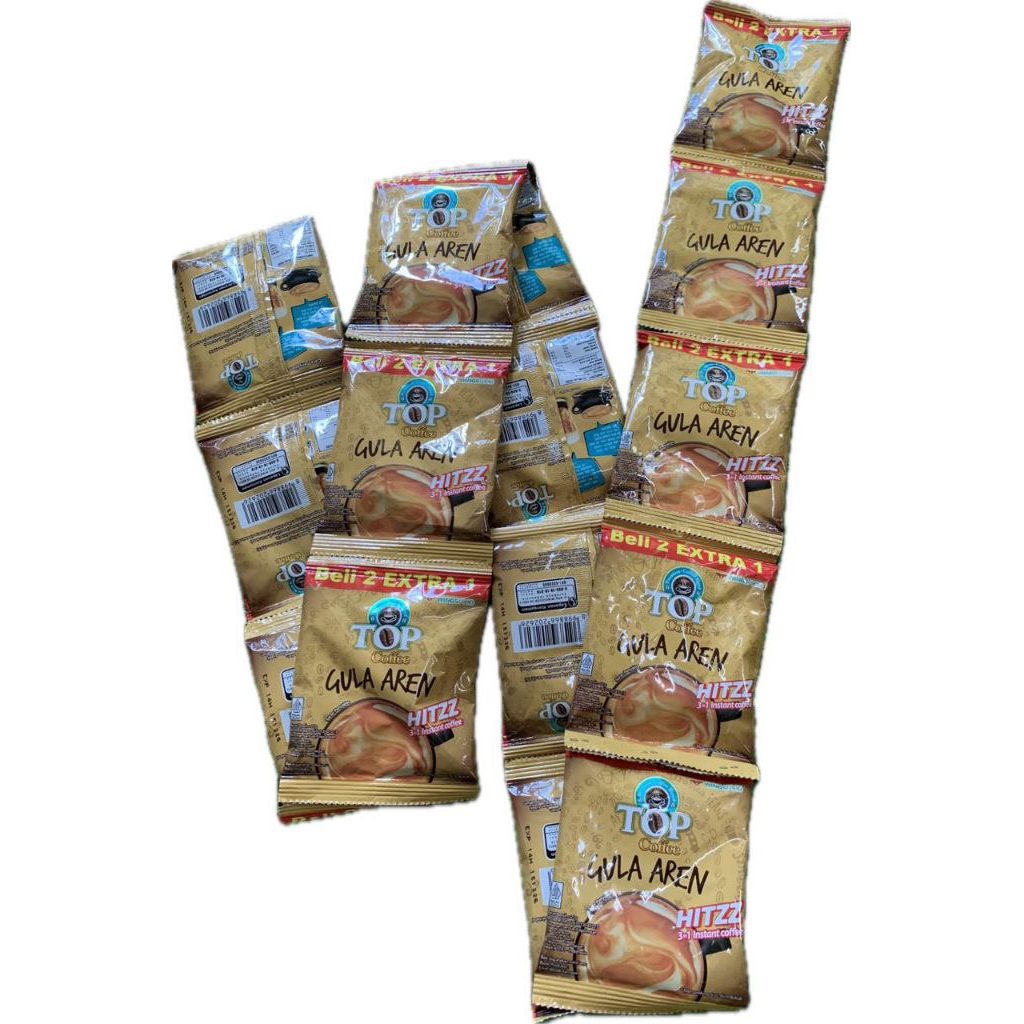 

TOP Coffe Gula Aren Kopi Instan Bubuk 1Renceng (isi 15pcs)