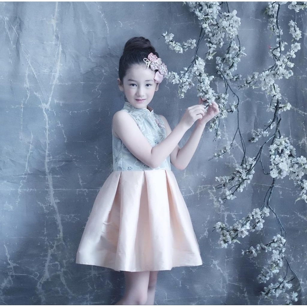 PR3L0V3D KAKAPO DRESS QIBAO - GAUN ANAK PEREMPUAN SIZE 4 BRAND KAKAPO