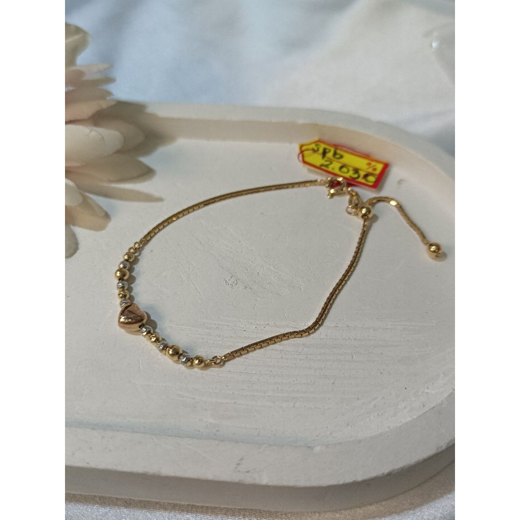 Gelang Emas Model Serut UBS 8k