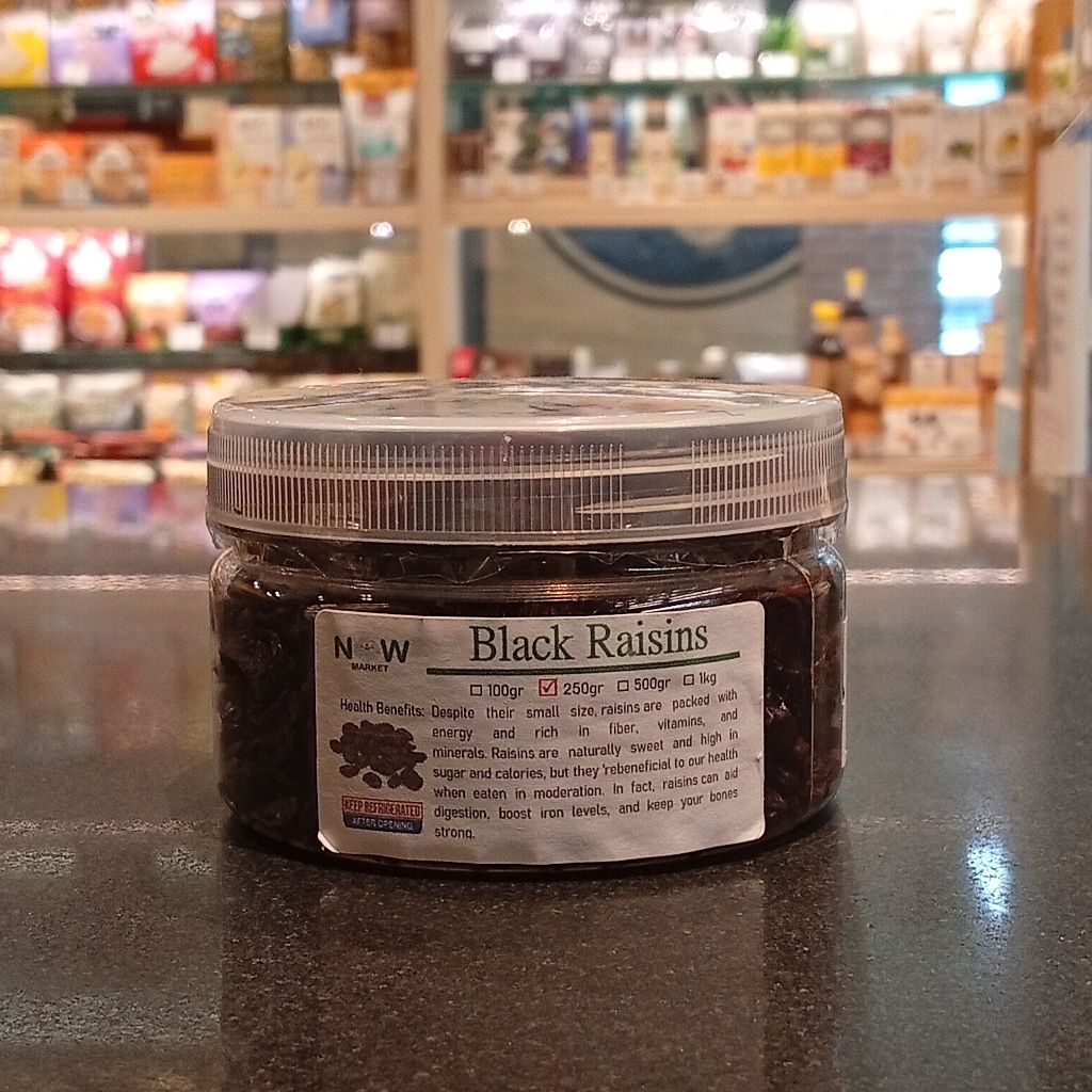 

Black Raisins by NOW 250gr