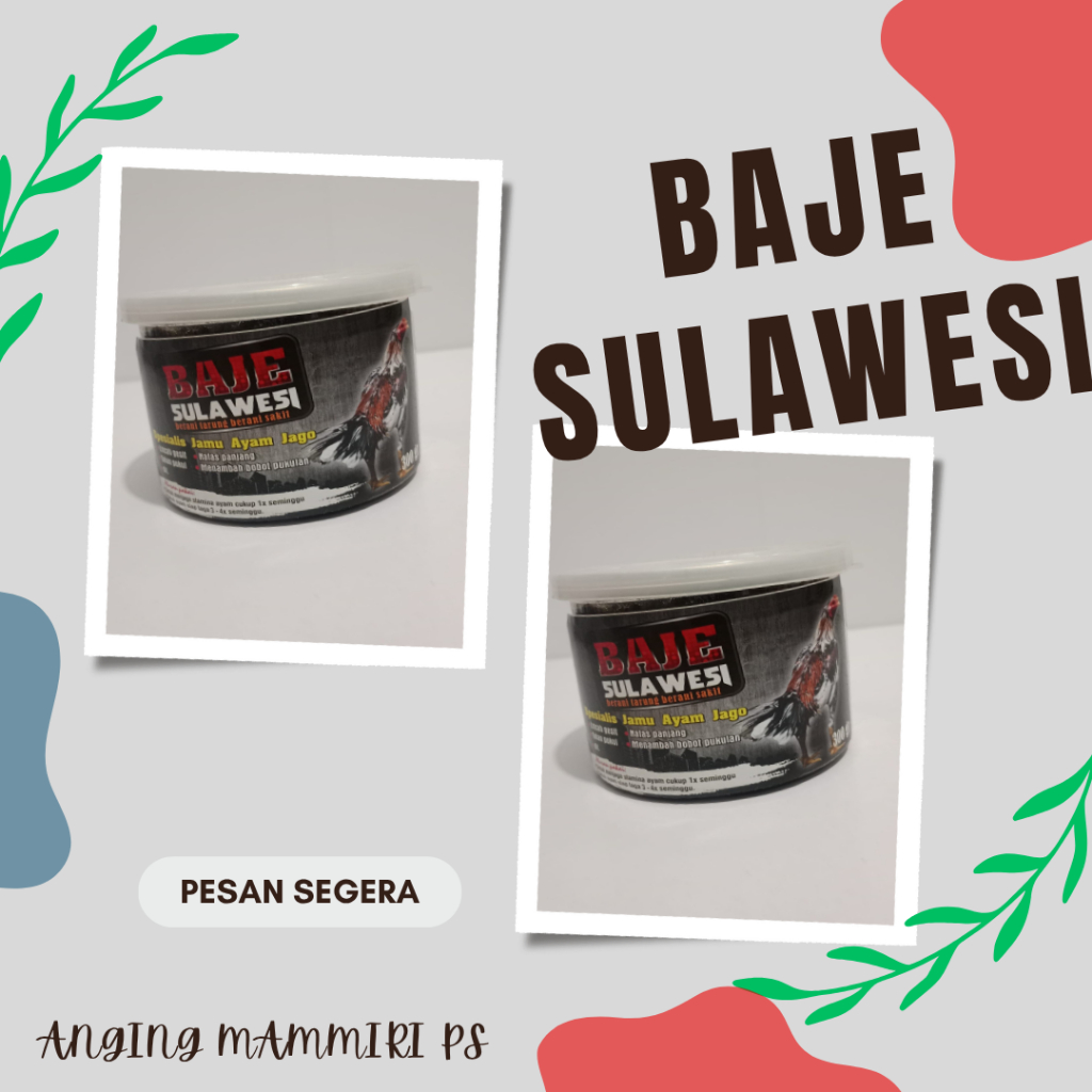 BAJE SULAWESI 150 GR & 300 GR (Jamu Ayam Jago)