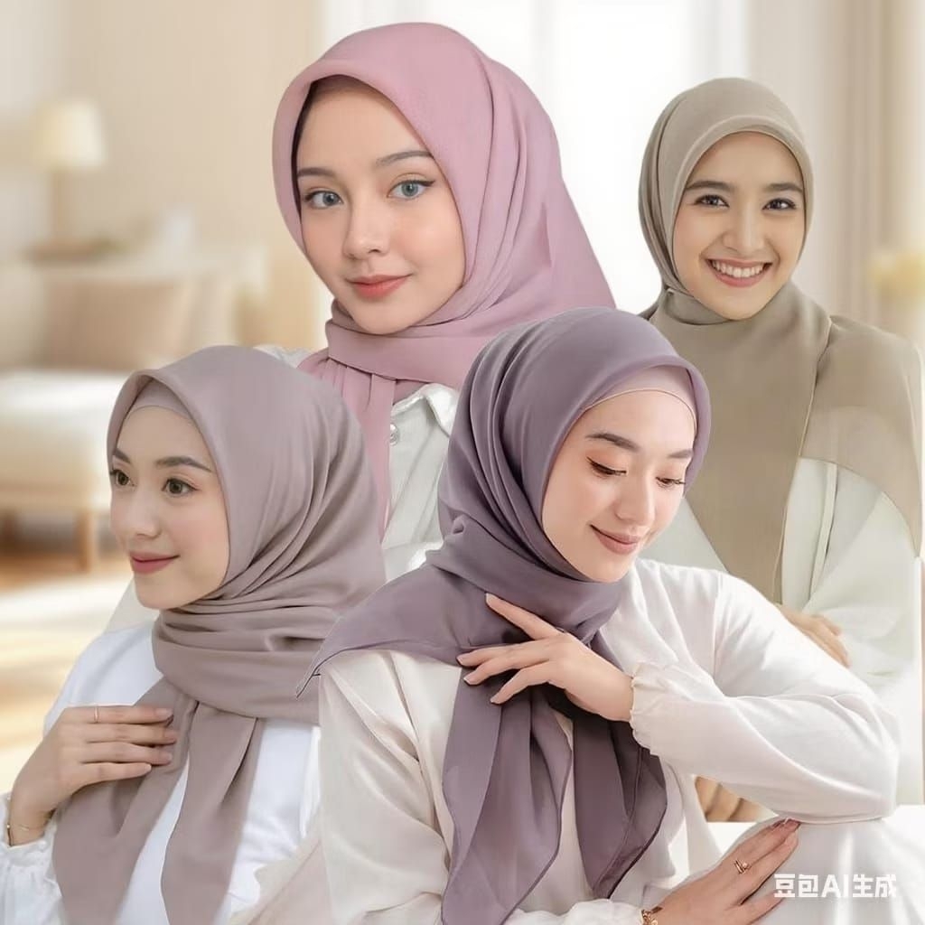 hijab segi empat paris jadul // paris jadul varesa // hijab segi empat paris jadul