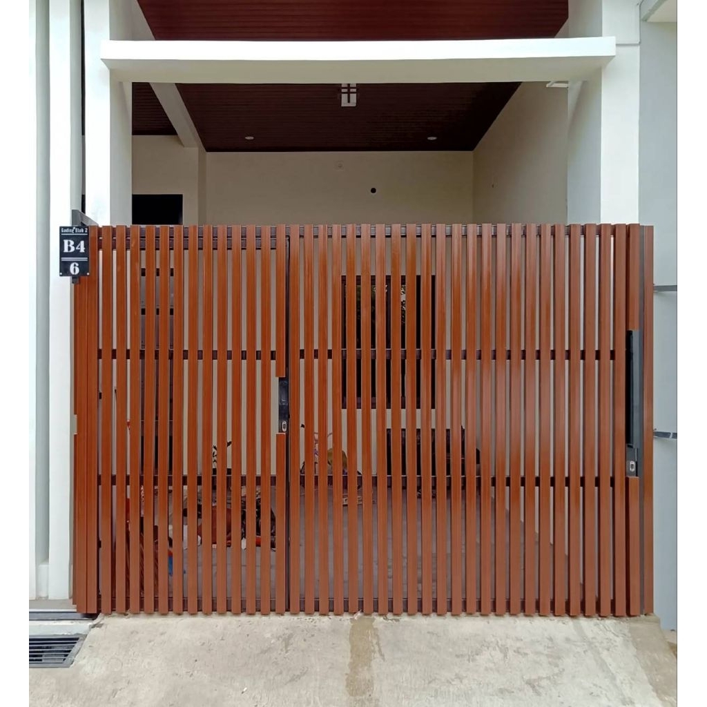 pagar teras pagar garasi conwood plank besi