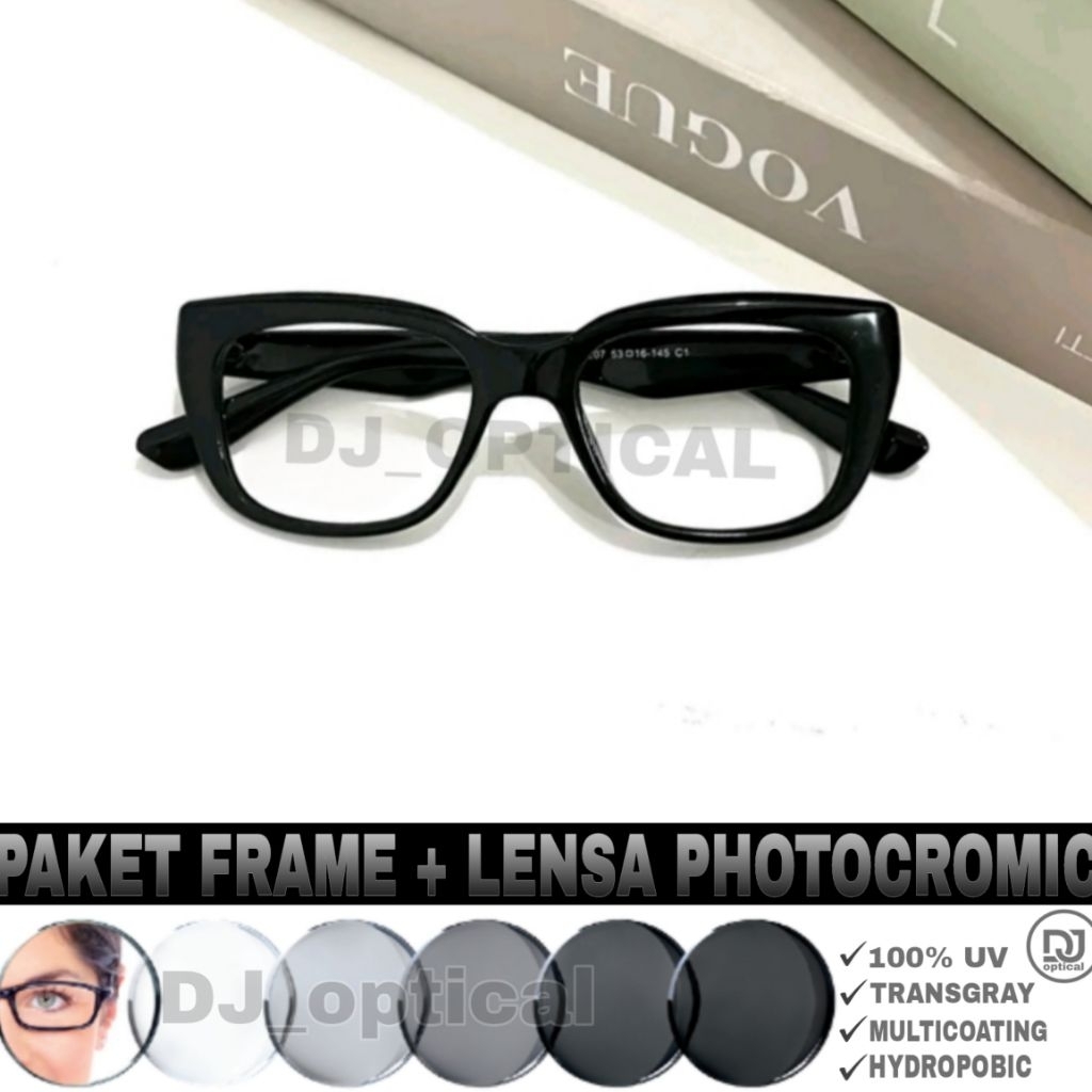 Frame kacamata 5207 Anti radiasi Blueray Photocromic Bluecromic