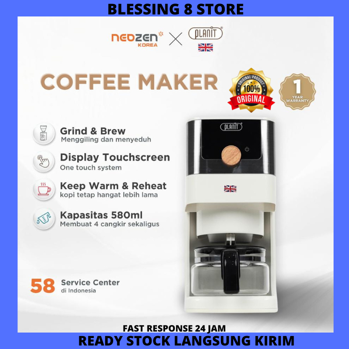 Neozen x Planit Automatic Coffe Maker Alat Mesin Kopi Otomatis Home Coffee Machine Mesin Pembuat Kop