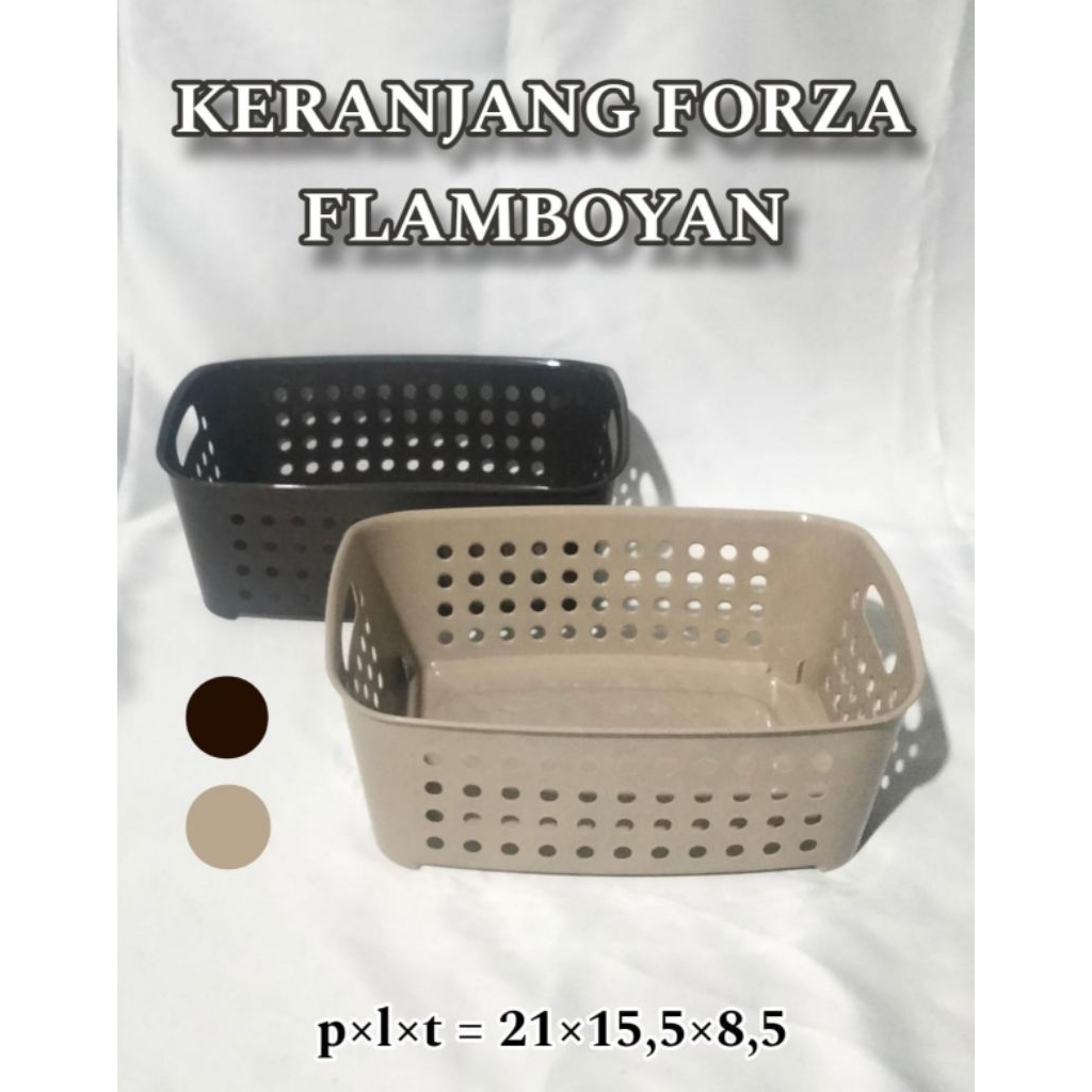 KERANJANG FORZA FLAMBOYAN KERANJANG SERBAGUNA KERANJANG SKINCARE KERANJANG OVAL