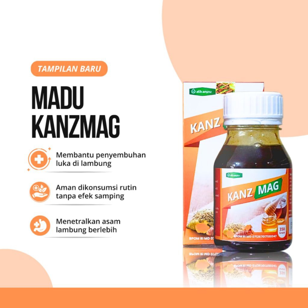 

Madu Gerd Maag dan Asam Lambung Kanzmag Alkanzu 350gr