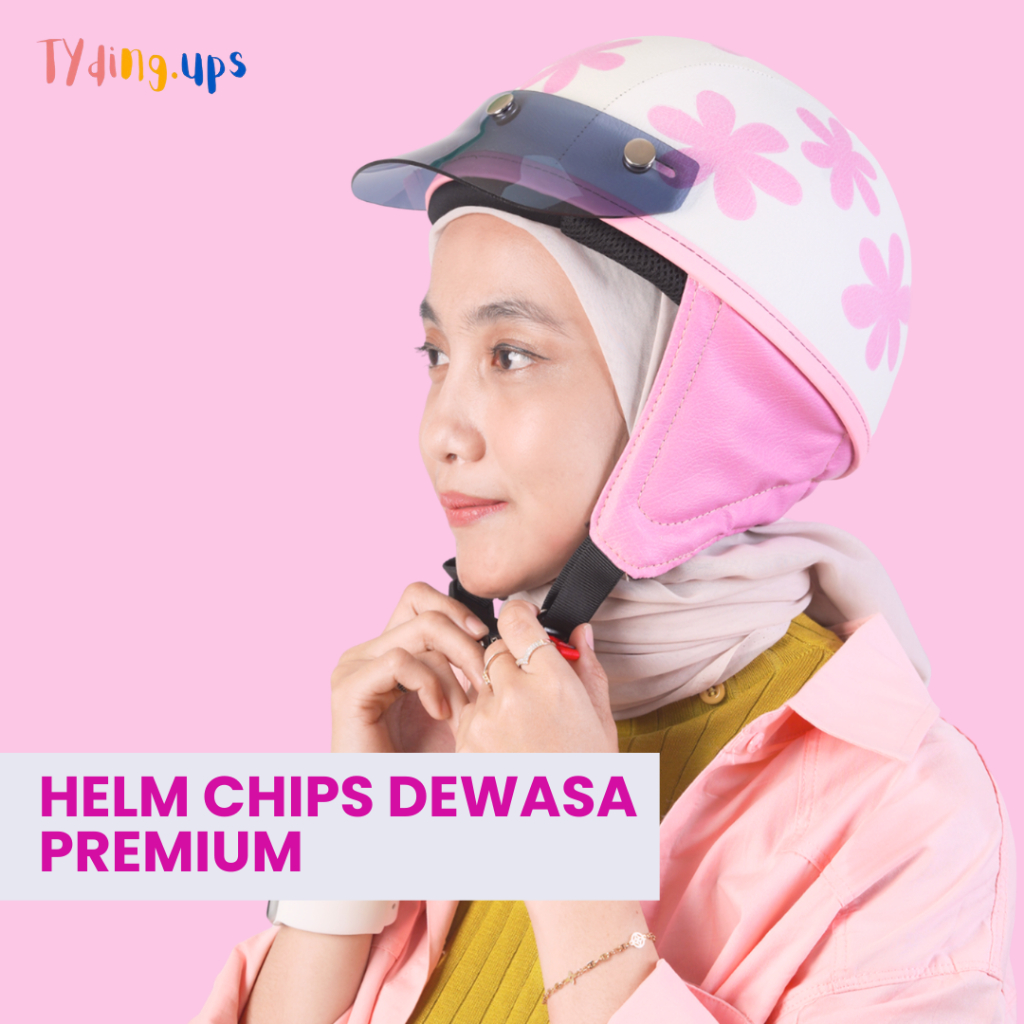 Helm Sepeda Listrik Vespa Chips Dewasa Motif Lucu