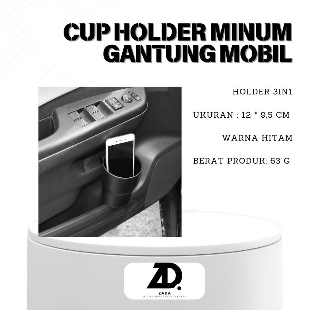 Cup Holder Minum Mobil Asbak Mobil Tempel Gantung Dudukan Gelas Botol Minuman Gantung HP Smartphone