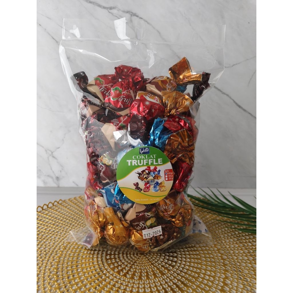 

Coklat Truffle Elvan Turki kemasan Repack 1kg .