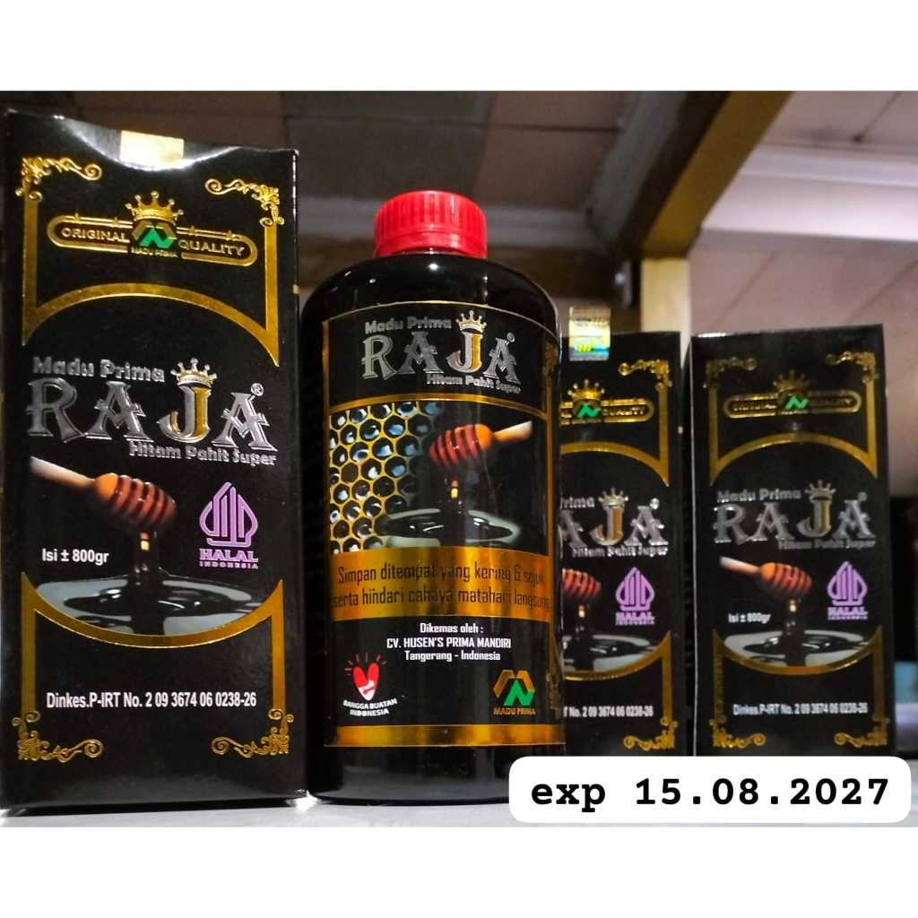 

Madu Prima Raja Hitam Pahit 800gram - minuman mencegah/menyembuhkan segala penyakit Termurah