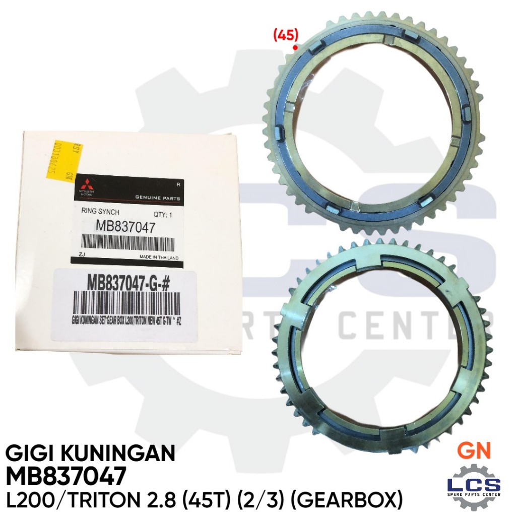 GIGI KUNINGAN MITSUBISHI L200/TRITON 2.8 (45T) (2/3) (GEARBOX) MB837047