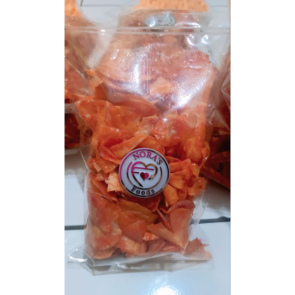 

Keripik singkong padang balado pedas manis