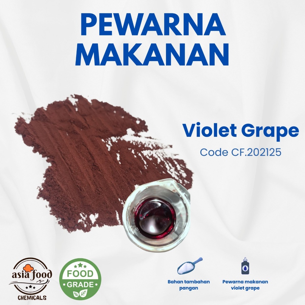 

Pewarna Makanan Ungu/ Violet Grape / Pewarna Food Grade/ Food Coloring Powder