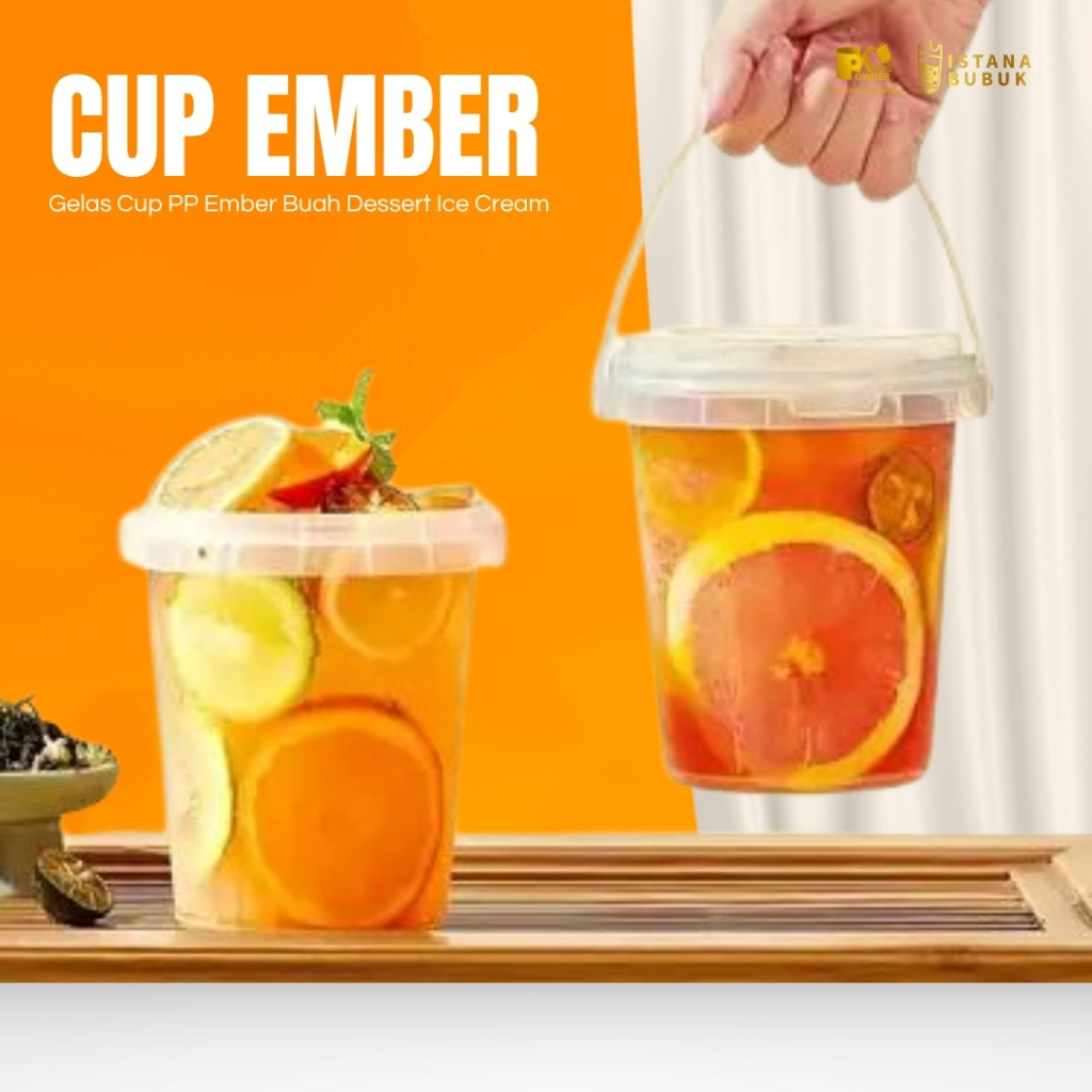Cup Ember 500ml Thinwall Satuan Dessert Mini Polos | Cup Ember Dessert Mini Thinwall dan Ringan / Cu