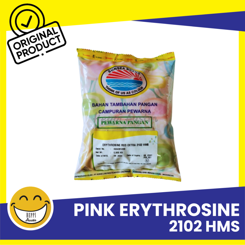

Pewarna Makanan Pink Merah Muda Ertythrosine Sunsea 2102 500Gr