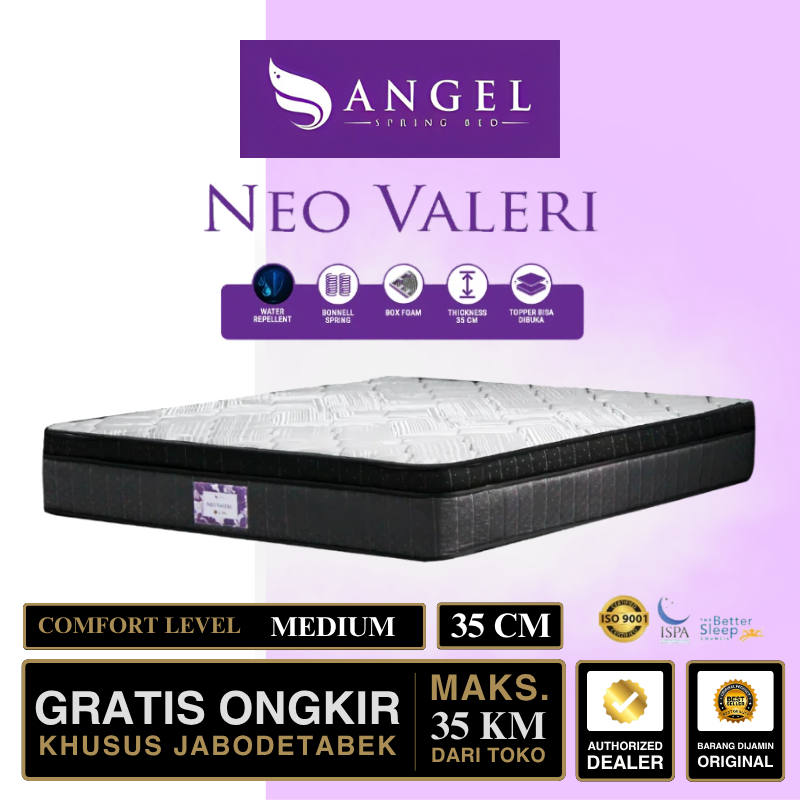 ANGEL Kasur Springbed Plushtop Neo Valeri [Kasur Saja]