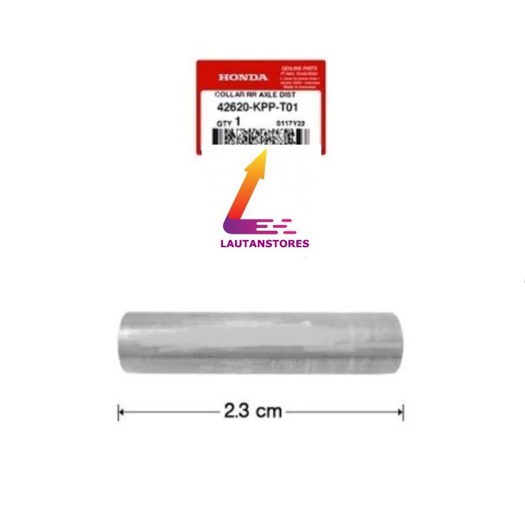 42620-KPP-T01 Bosh Tromol Roda Belakang Collar Rear Axle Distance 42620-KPP-T01 Original Honda CB CB
