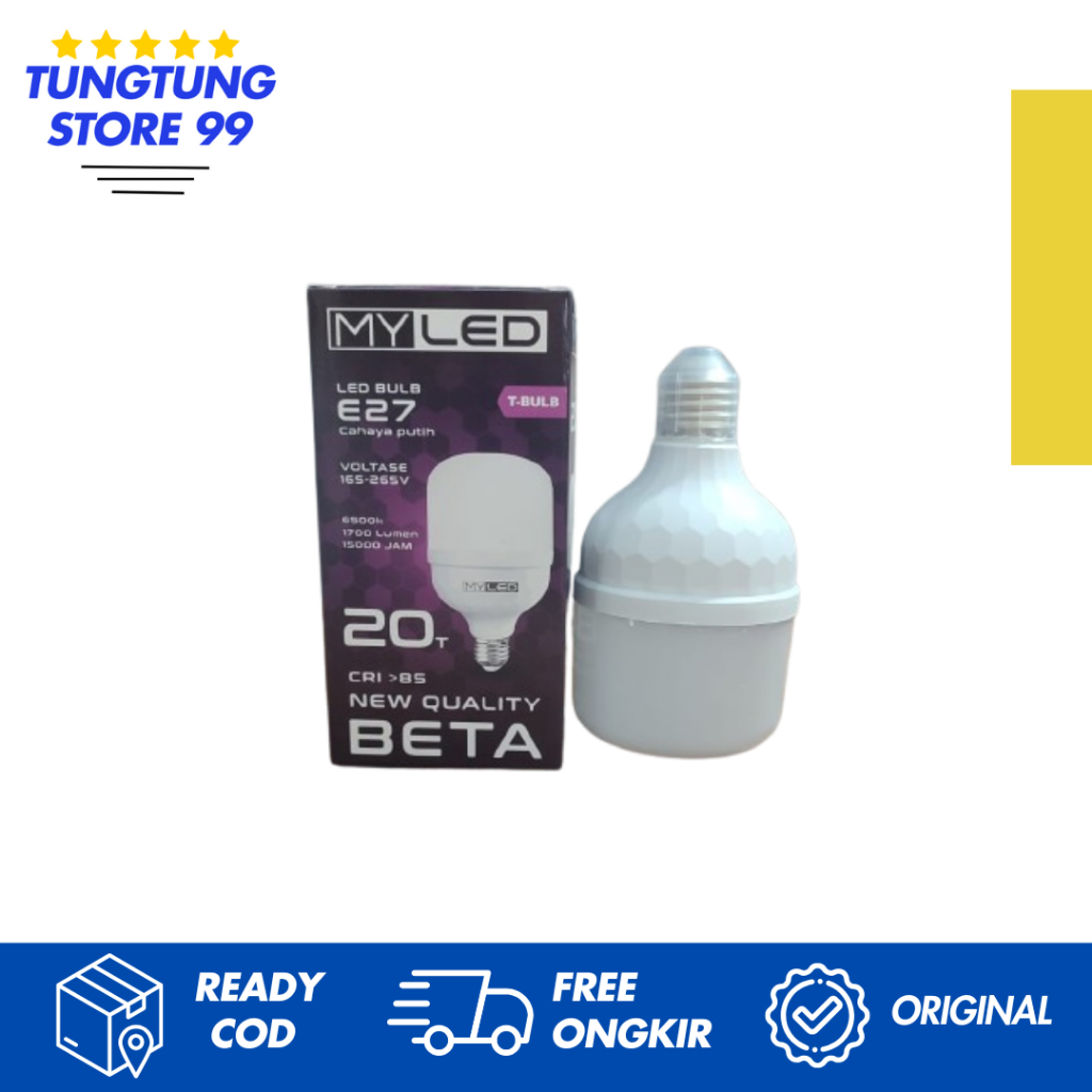 MYLED BETA LED 20 T/Bohlam LED murah Merk MYLED BETA 20 T/LED murah myled 20 T